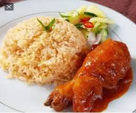 Vegetarian Nasi Lemak + Vegetarian Chicken Peratal
