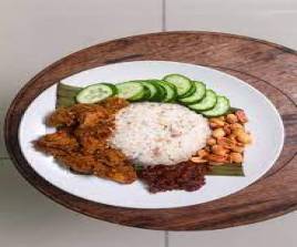 Vegetarian Nasi Lemak Bungkus 